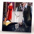 Интерьерные часы  Мужчина сигара виски